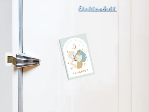 Aquarius Zodiac Refrigerator Magnet