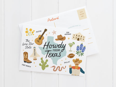Howdy From Texas Postcard
