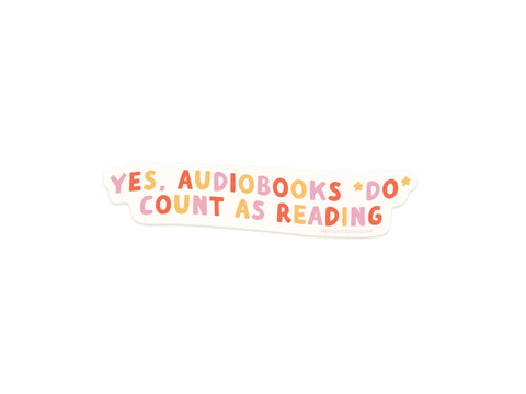 Audiobooks Count As Reading Sticker