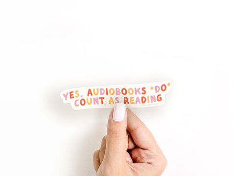 Audiobooks Count As Reading Sticker