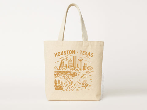 Houston Skyline Tote Bag