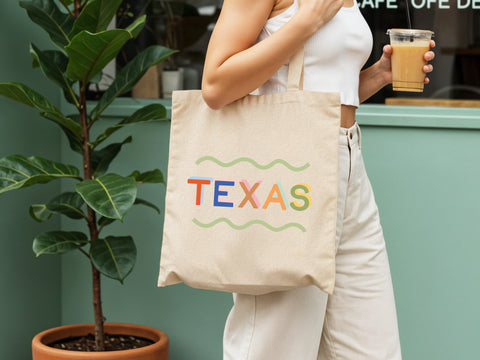Funky Texas Tote Bag