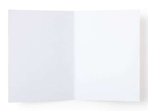 Blank inside view of greeting card