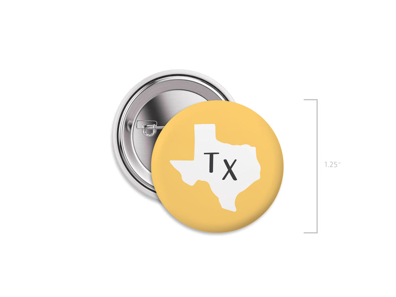 TX Pinback Button Set of 12