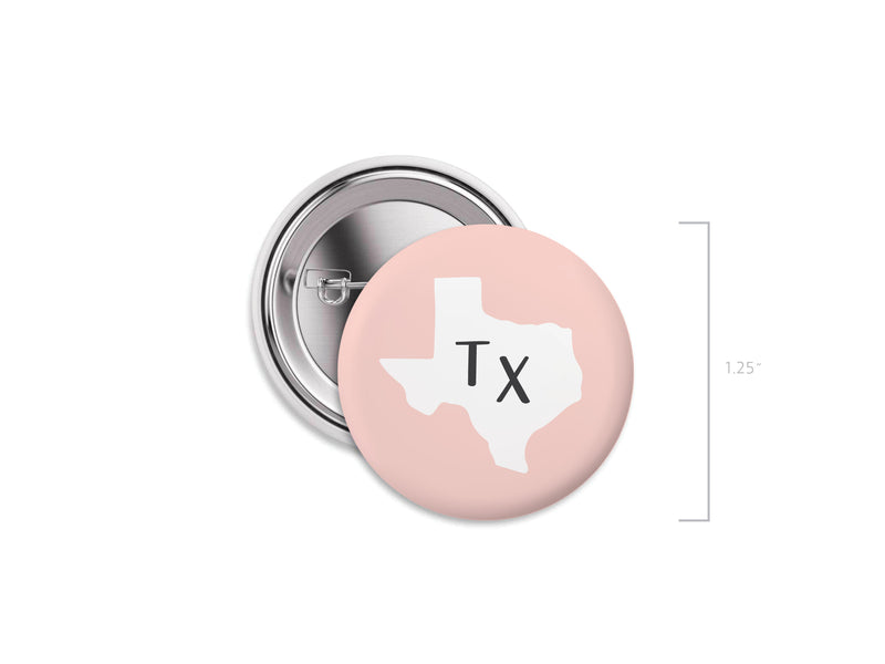 TX Pinback Button Set of 12