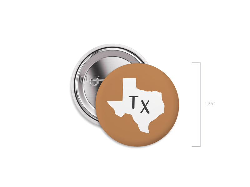TX Pinback Button Set of 12