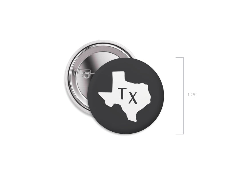 TX Pinback Button Set of 12