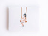 Girl on a Swing Notecards - onderkast-studio