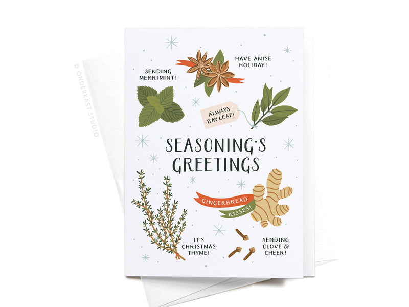 Seasoning’s Greetings Folded Greeting Note Set of 10
