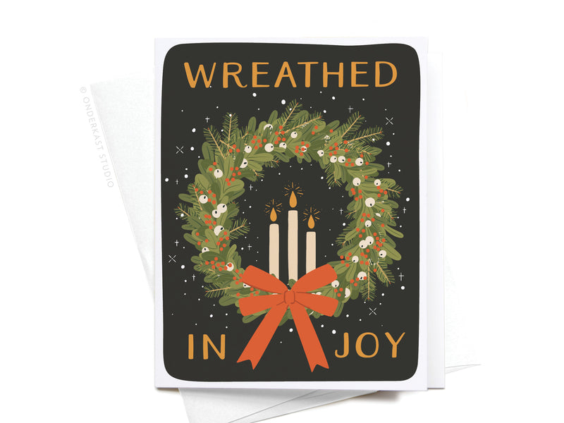 Wreathed in Joy Greeting Card