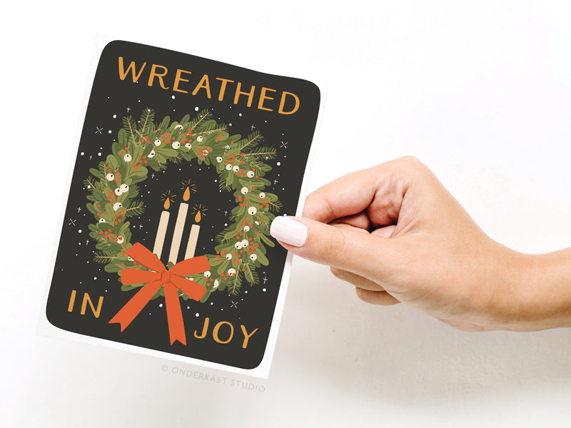 Wreathed in Joy Greeting Card