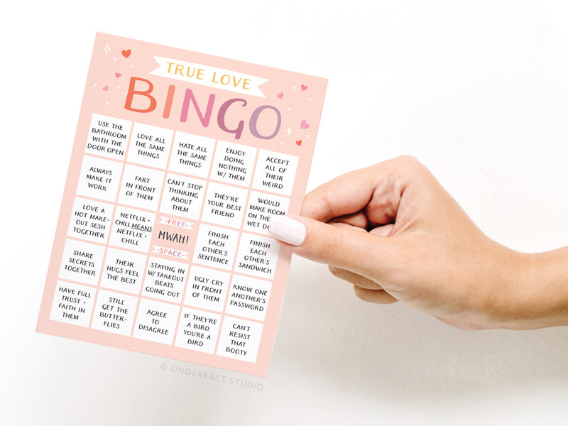 True Love Bingo Greeting Card