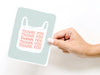 Thank You Plastic Bag Greeting Card
