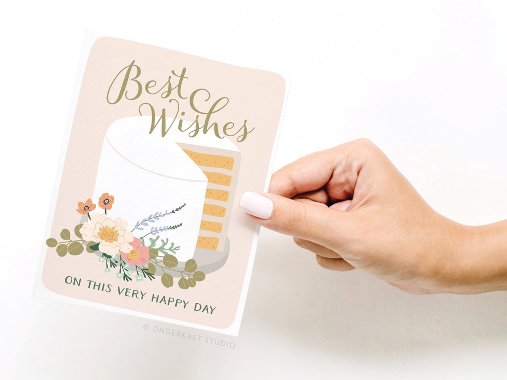 Best Wishes Cake Greeting Card
