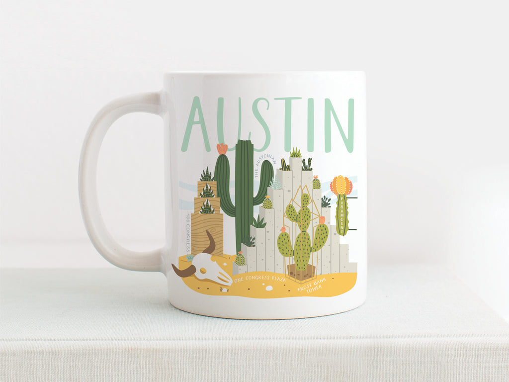 Austin Succulent Skyline Mug