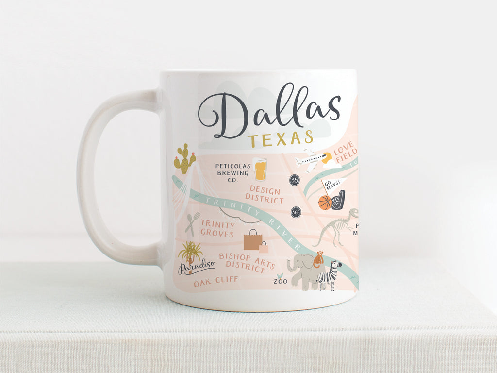 Dallas Map Mug