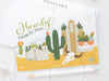 El Paso Succulent Skyline Postcard - onderkast-studio