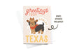 Greetings From Texas Sticker Greeting Card