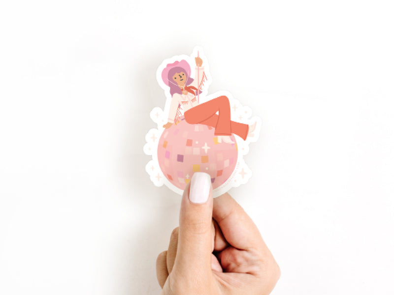 Disco Cowgirl Sticker