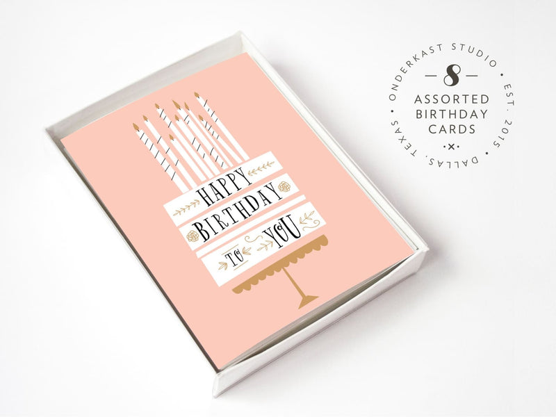 Assorted Birthday Card Box - onderkast-studio