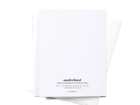 a white card with the words unterrest on it