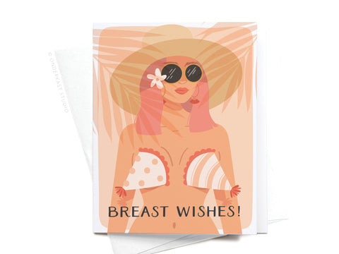 Breast Wishes! Greeting Card