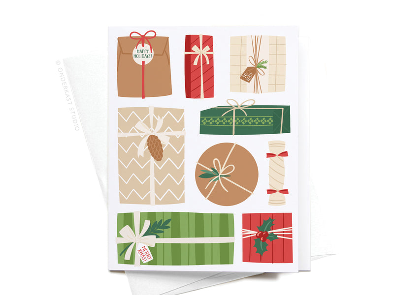 Happy Holidays! Christmas Gifts Greeting Card