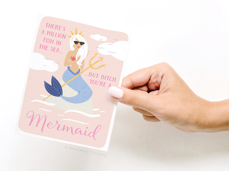 There’s a Million Fish in the Sea Mermaid Greeting Card