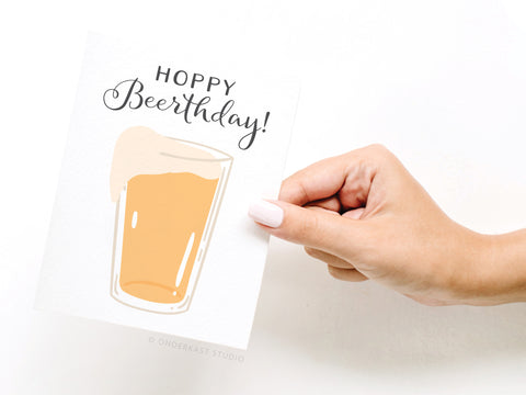 Hoppy Beerthday! Beer Greeting Card