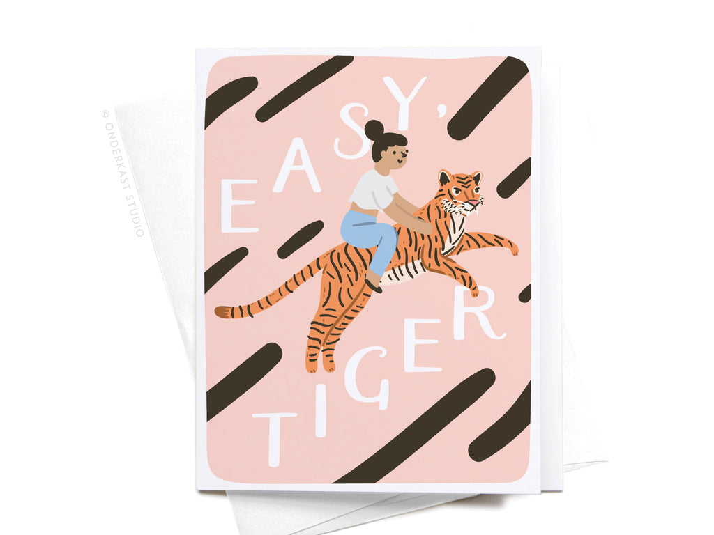 Easy, Tiger Greeting Card