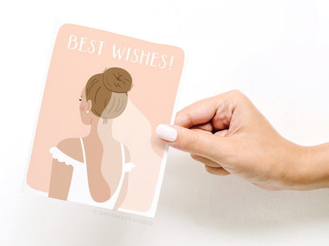 Best Wishes Bride Greeting Card