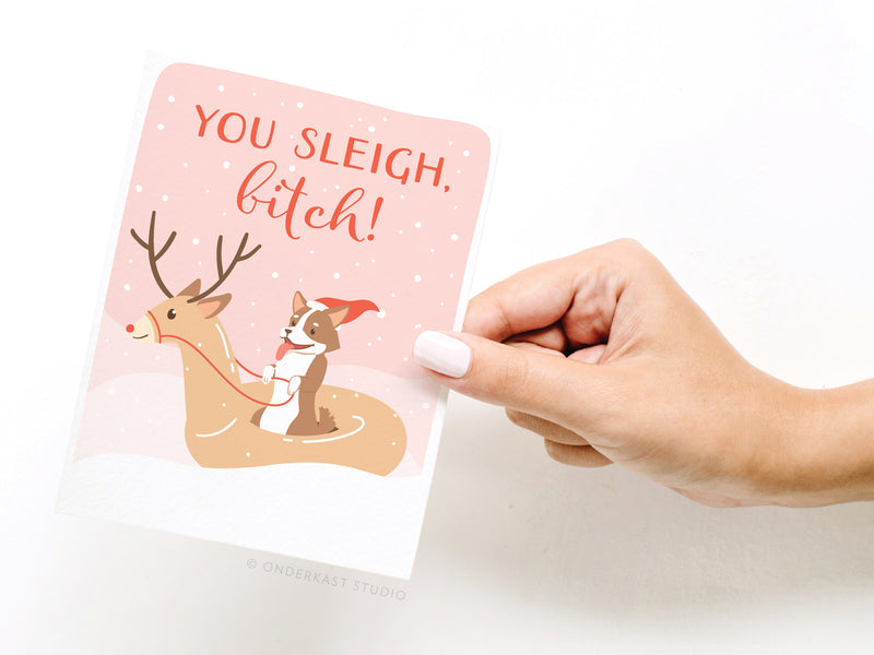 You Sleigh, B*tch! Greeting Card