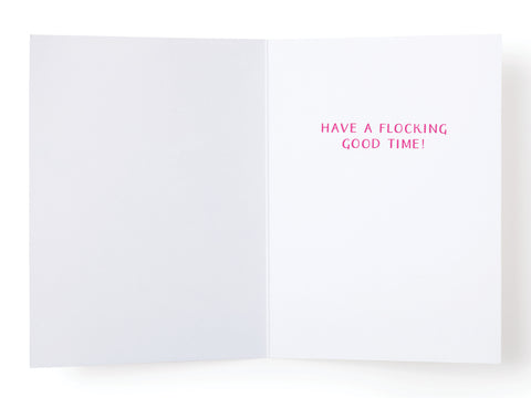 Happy Birthday, Lovely! Flamingos Greeting Card