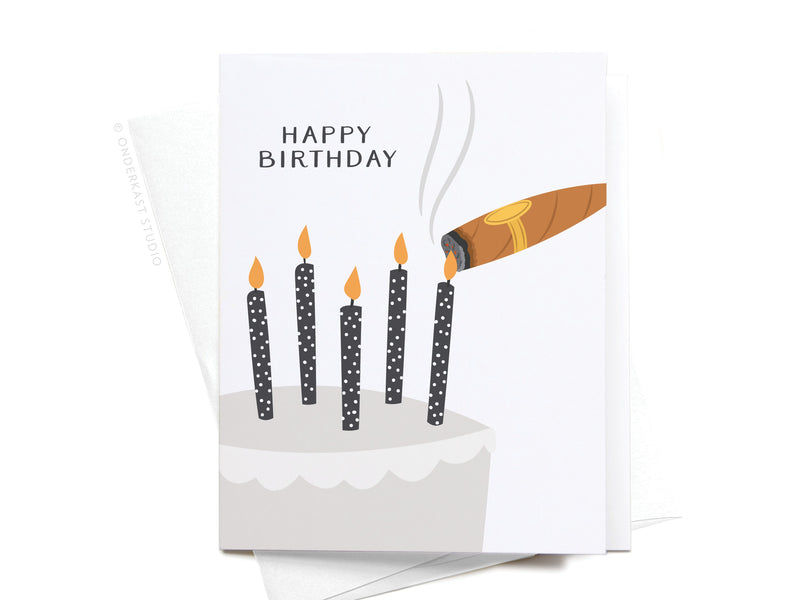 Happy Birthday Cigar Greeting Card