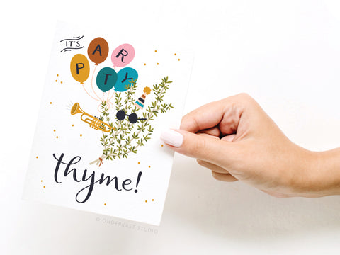 It's Party Thyme! Greeting Card