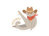Meowdy Sticker