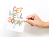 Get Well Soon Balloons Greeting Card