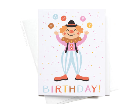 Happy Birthday! Clown Greeting Card