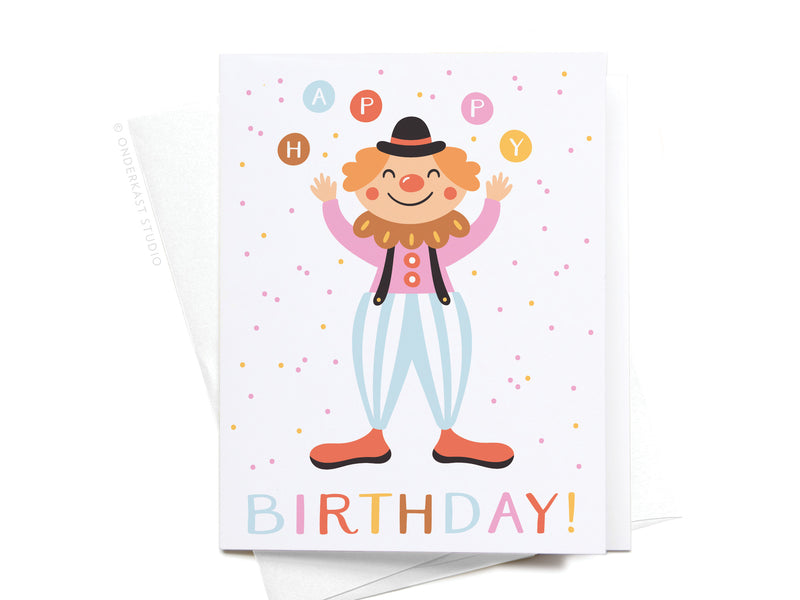 Happy Birthday! Clown Greeting Card