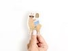 Girl Riding a Llama Sticker