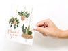 Thank You Hanging Plants + Succulents Greeting Card
