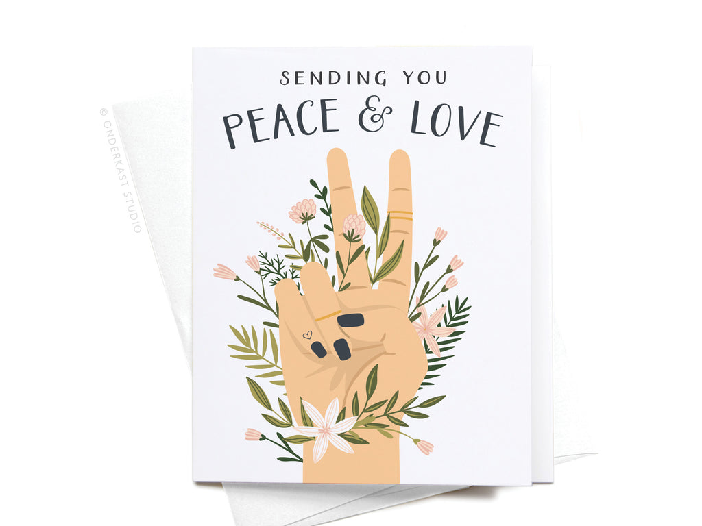 Sending You Peace & Love Greeting Card