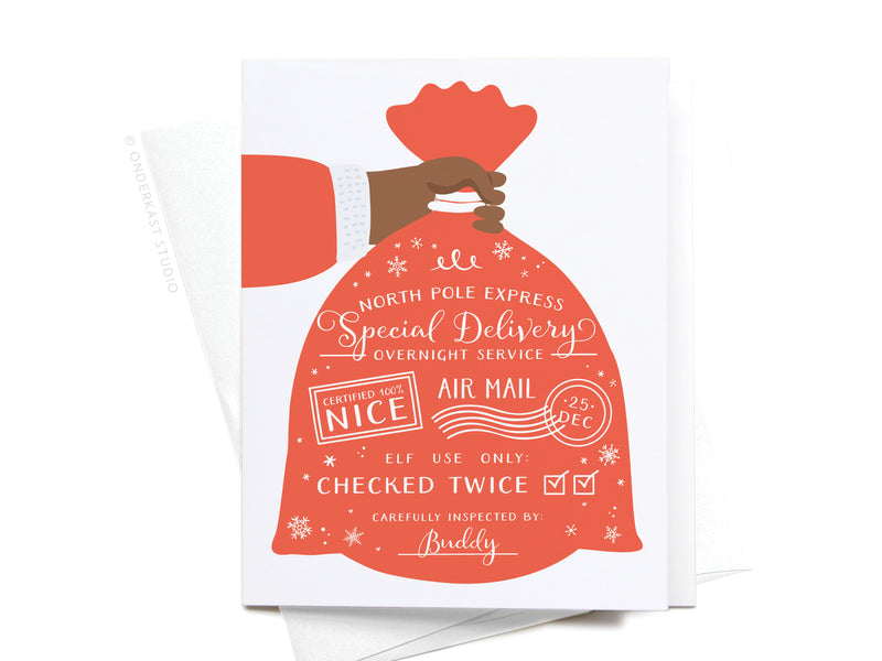 North Pole Express Special Delivery Greeting Card