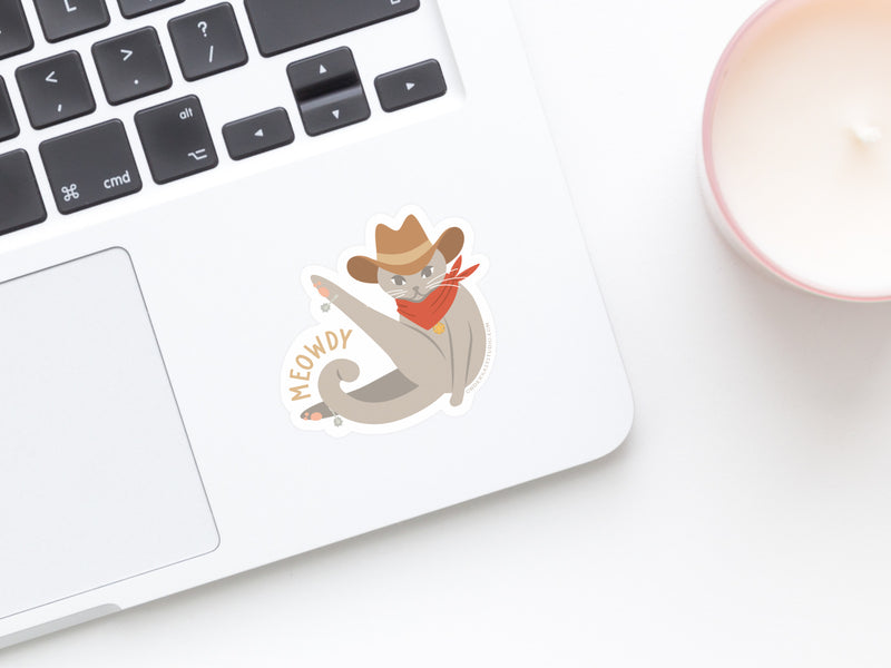 Meowdy Sticker