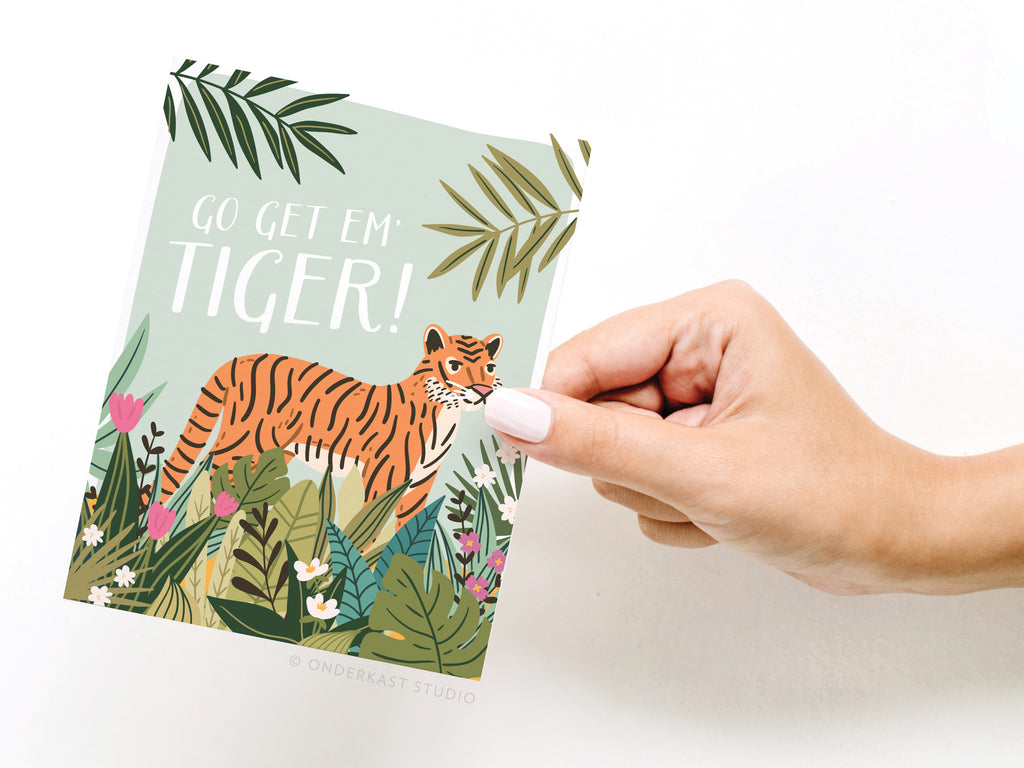 Go Get ‘Em, Tiger Greeting Card