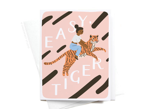Easy, Tiger Greeting Card – DISCONTINUED