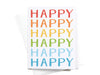 Rainbow Happy Birthday Greeting Card