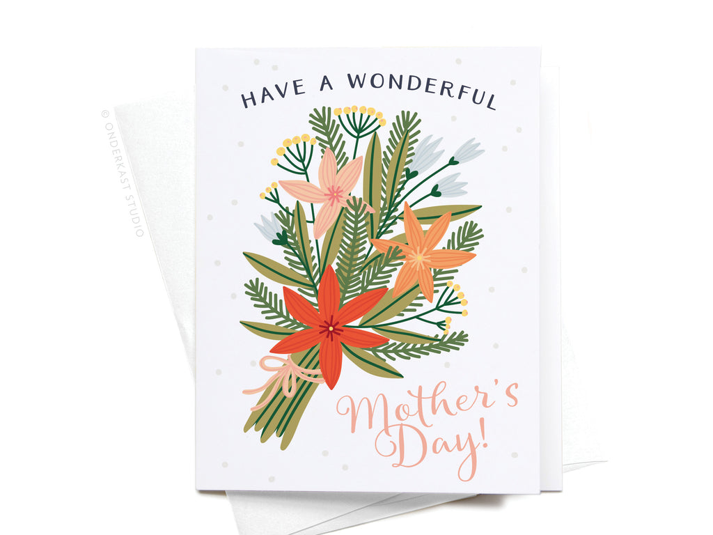 Have a Wonderful Mother's Day! Bouquet Greeting Card