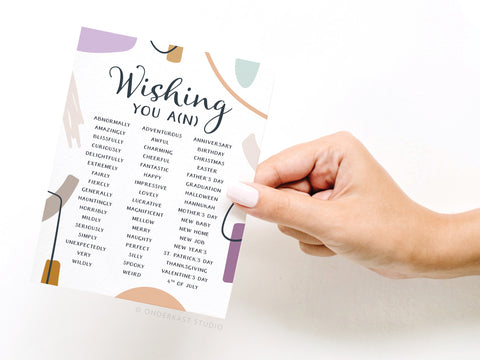 Wishing You A(n) Greeting Card
