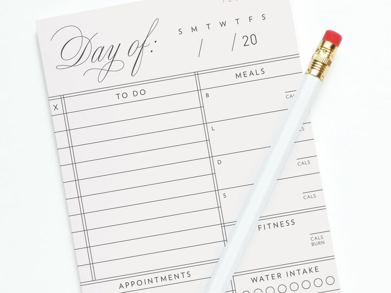 Vintage Daily Tasks To Do List + Meal Tracking - onderkast-studio